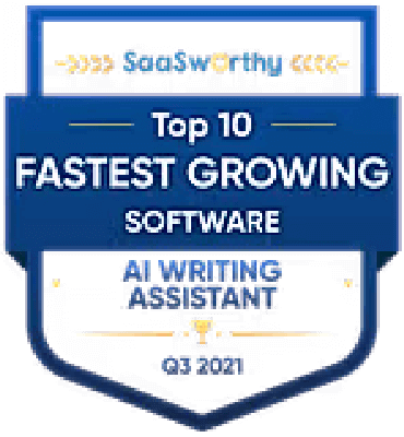 Saasworthy's best feature set award of the year 2025 for Zoho Writer